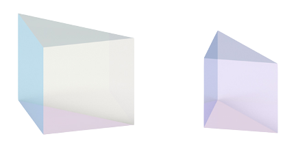 Лазерная призма из плавленого кварца
