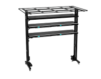 Напольный оптический стеллаж с тремя полками и темной комнатой