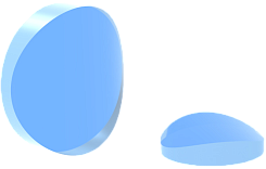 Плоско-выпуклая цилиндрическая круглая линза