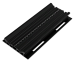 95 мм конструкционный рельс из черного анодированного алюминия