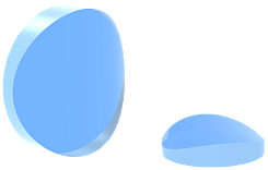 Плоско-выпуклая цилиндрическая круглая линза